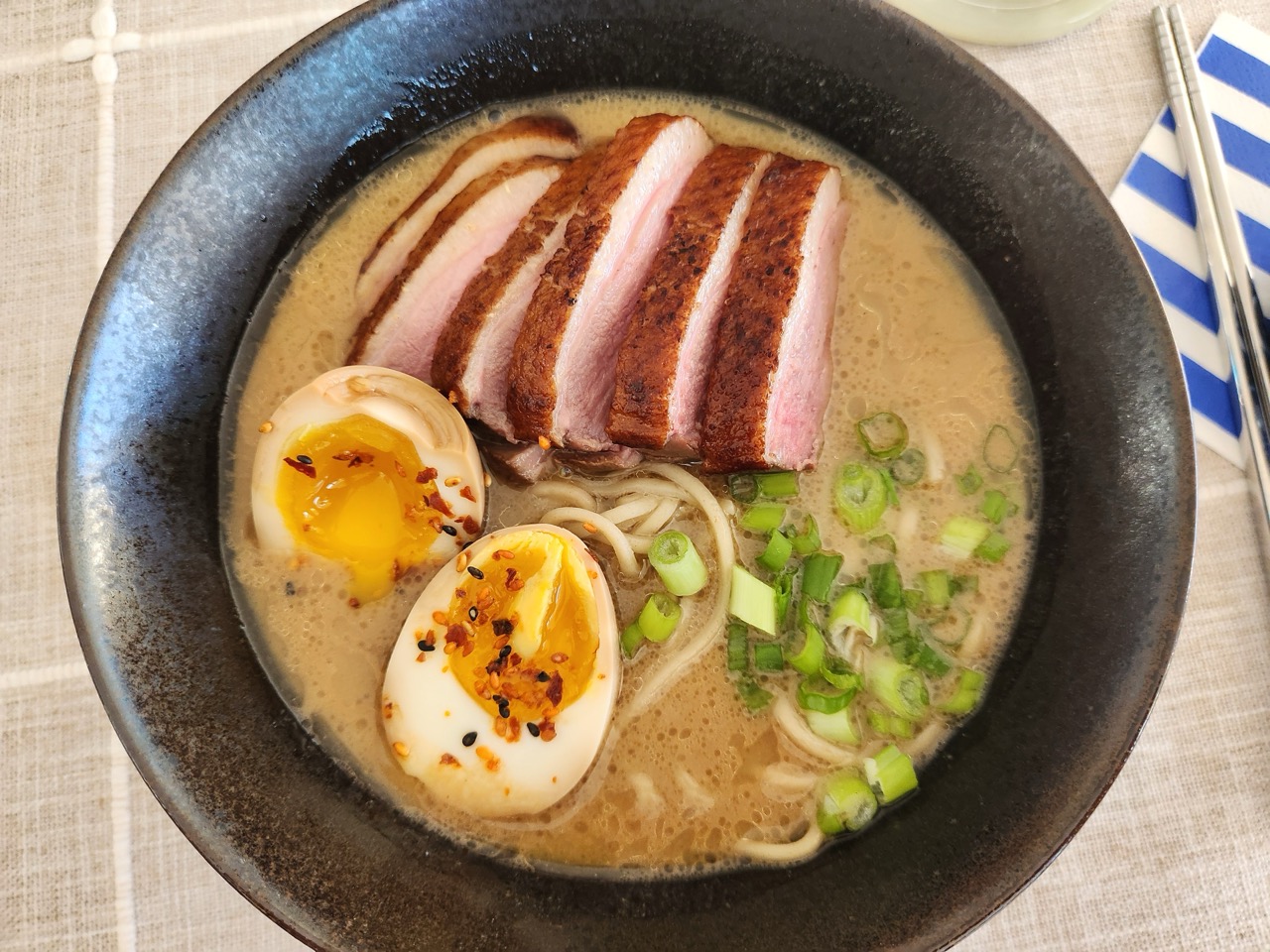Duck paitan ramen