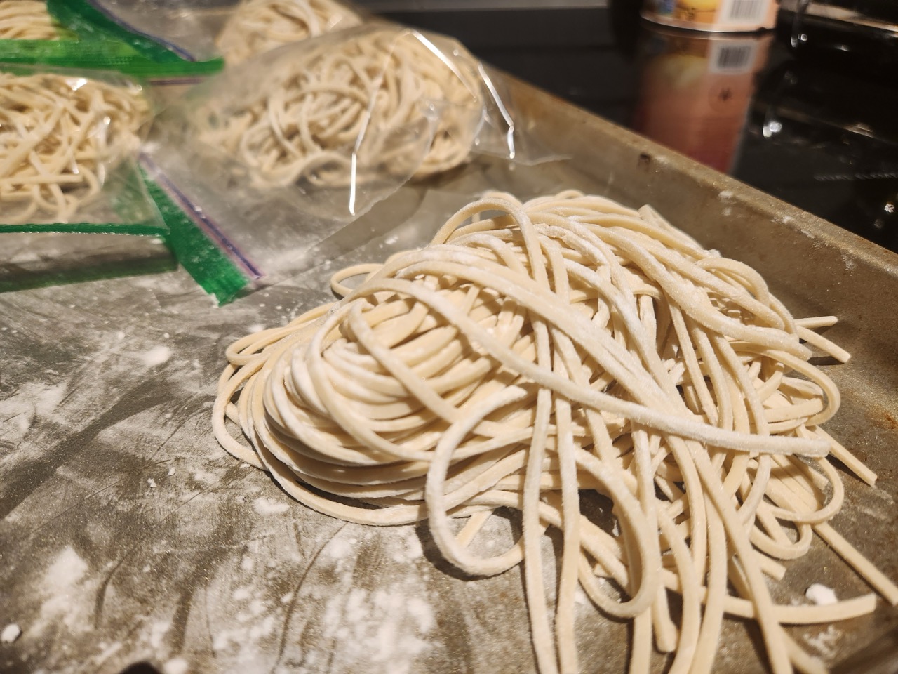 Handmade ramen noodles