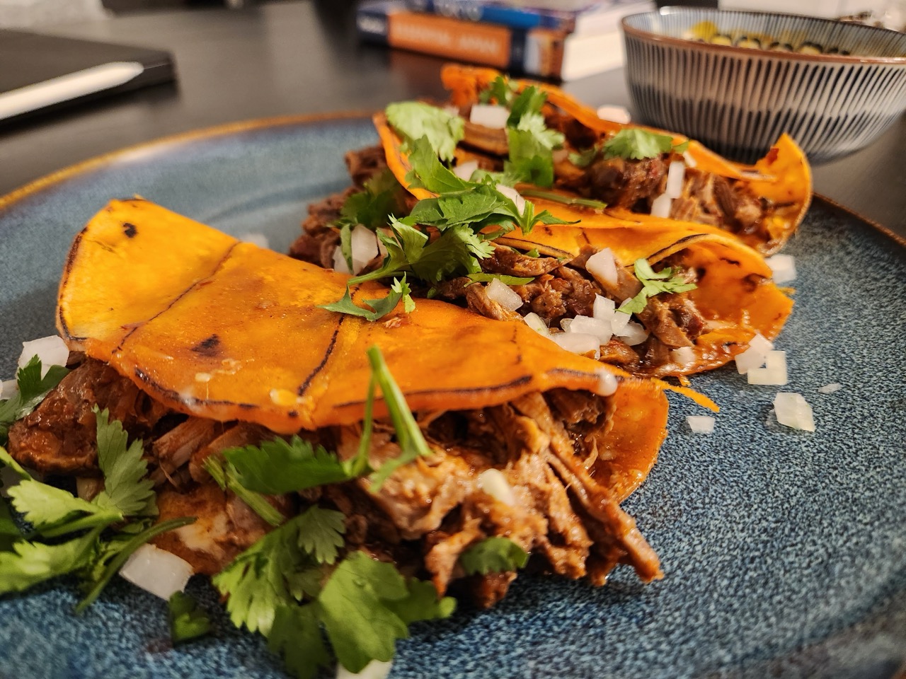 Lamb birria tacos