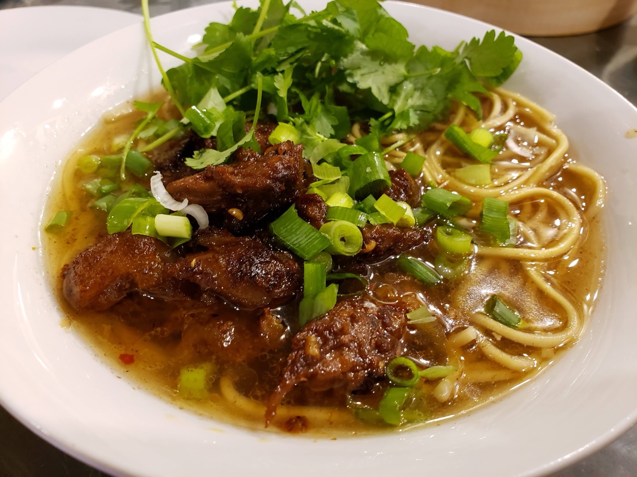 Sichuan lamb noodle soup